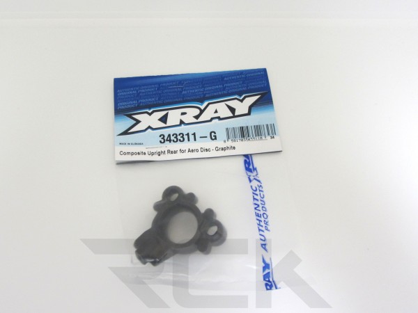 XRAY 343311-G - RX8 2023 - Radträger Heck für Aero Disc Graphit