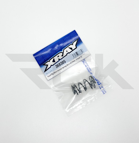 XRAY 368385 - XB4 - Conical Spring Set - Front - Big Bore - L=42.5mm - 5 Dots (2 pcs)
