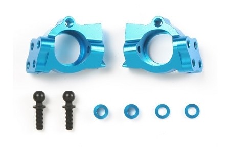 Tamiya 53961 - TRF501X - Alu Caster Block - 10 Degrees (left + right) - BLUE