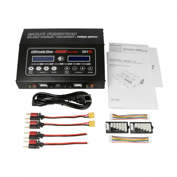 SkyRC 100123 - Charger D400 AC/DC 2x200W LiPo 1-7s 20A