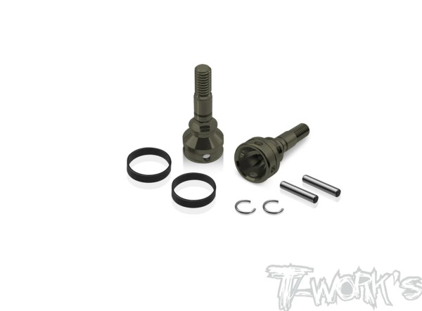 T-Work's TE-154-X423 - Alu Rear Drive Axles - for XRAY X4 2023 (2 pcs)