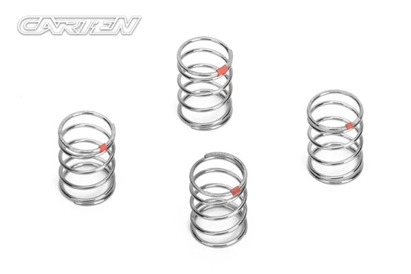 CARTEN NBA227 - M210 / T410 - Shock Spring - 1.2x22mm - RED - SOFT (4 pcs)