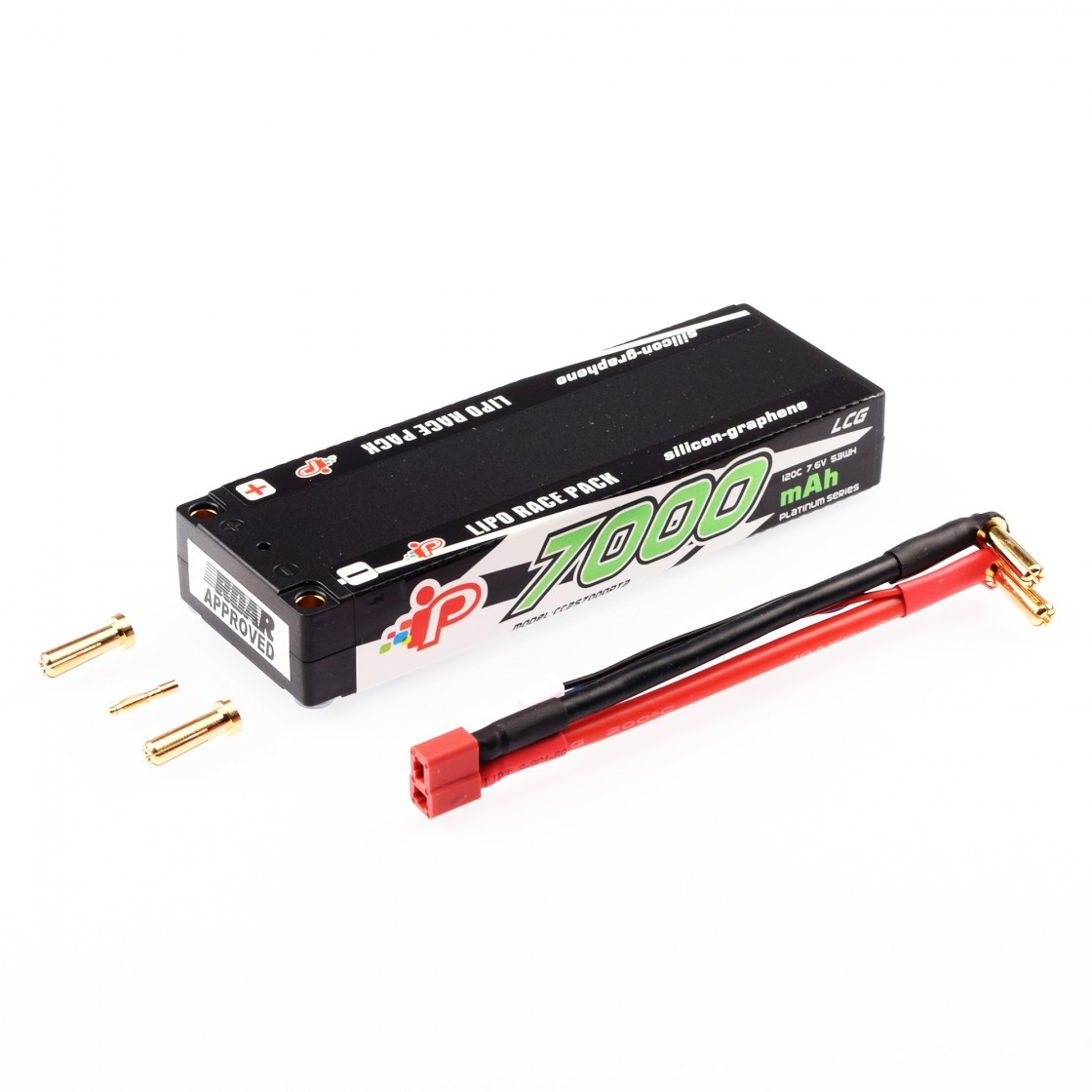 Intellect IP-CC2S7000PT2 - LCG Stick - 7.6V - 7000mAh  - 120C - 2S HV LiPo Hardcase Graphene Battery