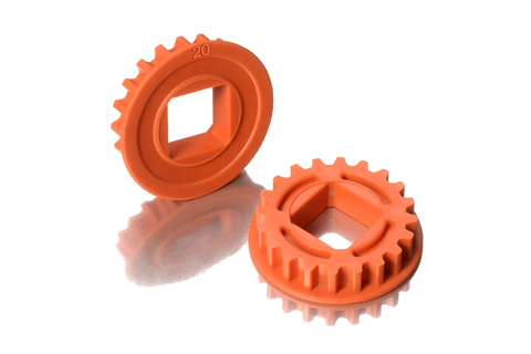 XRAY 305578-O - T4 2020 - Graphite Fixed Pulley - 20T - ORANGE (2 pcs)