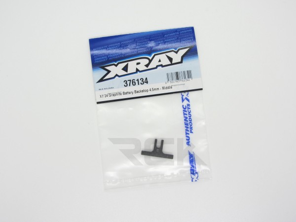 XRAY 376134 - X1 2024 - Graphite Battery Backstop 4.5mm middle