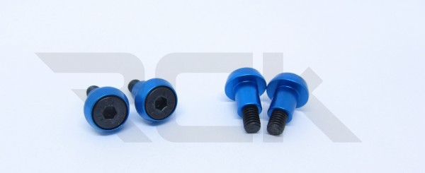 Yeah Racing M06-135BU - M-05 / M-06 - Alu King Pin Set - BLUE (4 pcs)