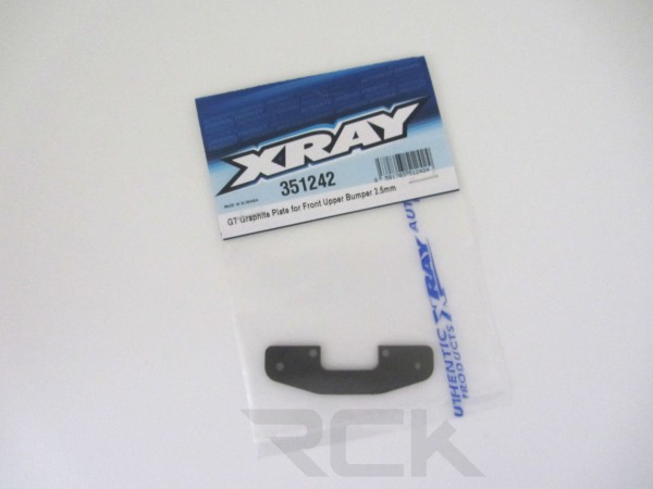 XRAY 351242 - GTXE 2023 - Graphite Plate for Front Upper Bumper 2.5mm