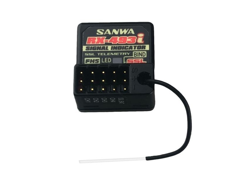 SANWA 107A41376A - RX-493i Empfänger - FH5 - 4 Kanal - Dual ID + Signal Indicator