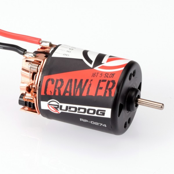 Ruddog Products 0274 - Crawler 16T 5-Slot Brushed Motor