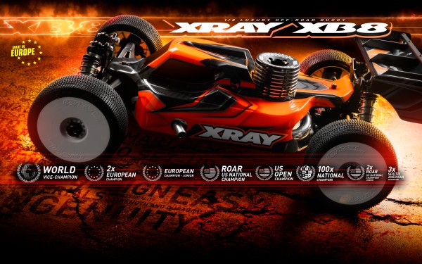 XRAY 350019 - XB8 2024 - 1:8 Competition Offroad Buggy - Baukasten