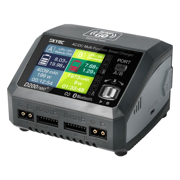SkyRC 100196-06 - D200 Neo+ Ladegerät 1-6S 20A 200W AC - NFC Technologie