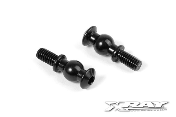 XRAY 352655 - XB9 - Ball Stud 6.8mm with Backstop L=6mm - M4 (2 pcs)