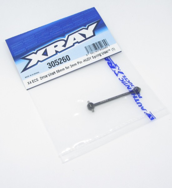 XRAY 305260 - X4 - Drive Shaft 58mm - ECS ES - Spring Steel (1 pc)