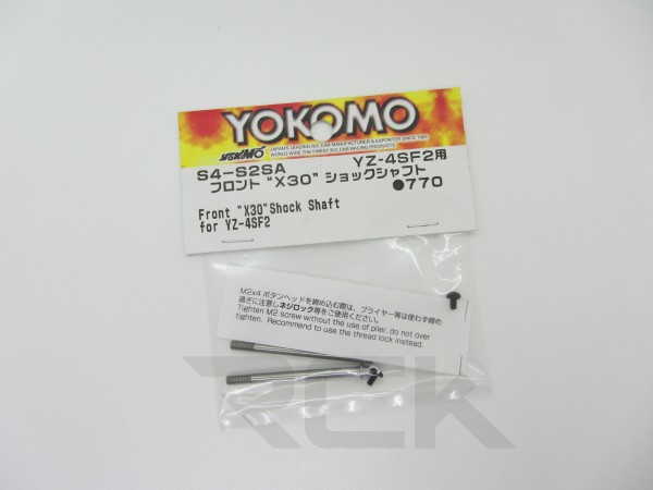Yokomo S4-S2SA - YZ-4SF2 - Front "X30" Shock Shaft (2 pieces)