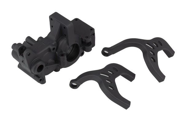 Team Associated 91952 - B6.4 - Factory Team Laydown Gearbox and Chassis Braces - carbon