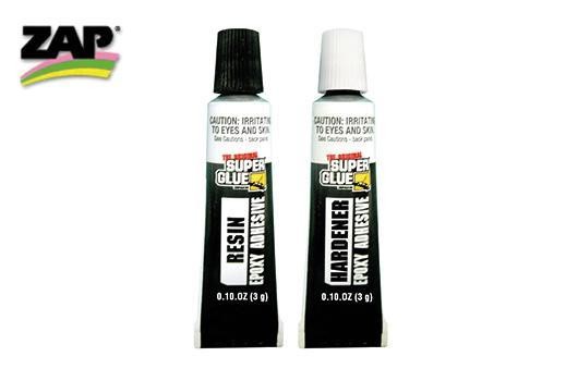 SUPERGLUE by ZAP - 90sek Epoxy Harz - 2-Komponenten Kleber (6g)