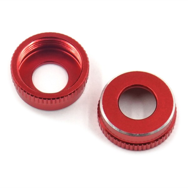 XPRESS 10579 - AT1 / FT1 / XQ11 - Alu Lower Caps for Short Shocks - RED (2 pcs)