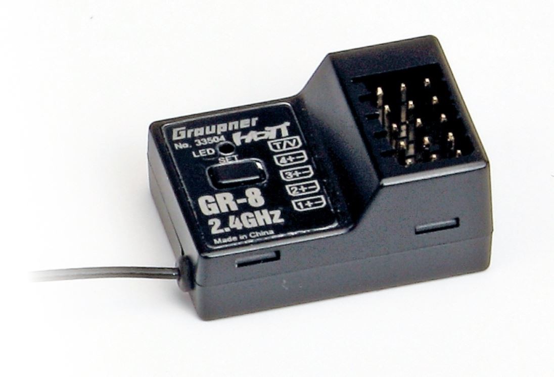 ARCHIV: Graupner 33504 - GR-8 Race - 4 Kanal - 2.4GHz HoTT - Empfänger