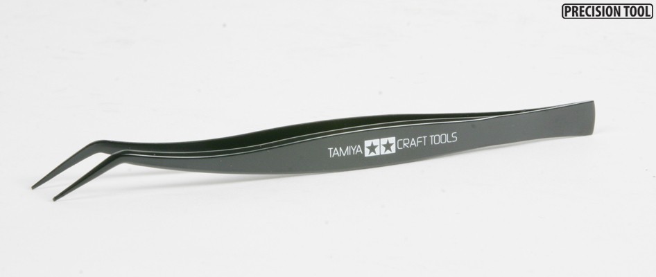 Tamiya 74003 - CRAFT TOOLS - Angled Tweezers