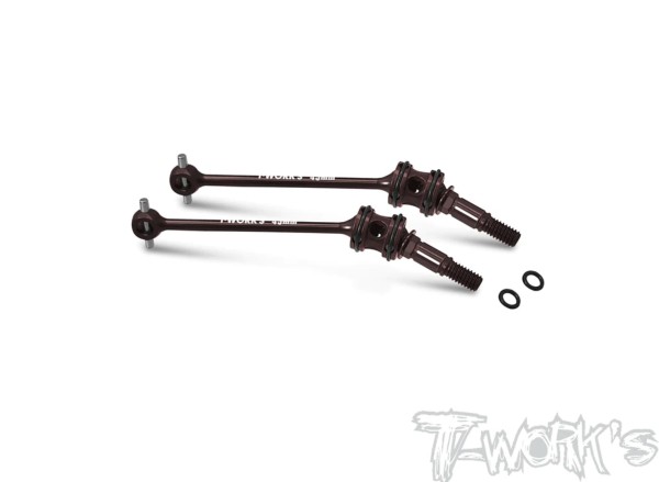 T-Work's CV-X4 - Steel Spring ESC Drive Shafts - 45mm - for XRAY X4 (2 pcs)