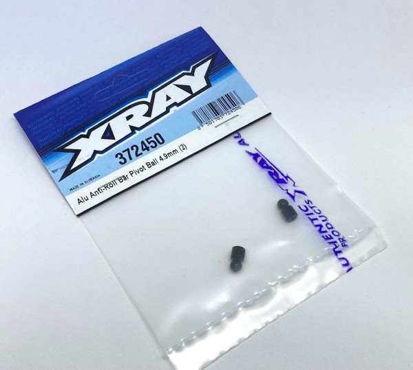 XRAY 372450 - X1 2021 - Alu Anti-Roll Bar Pivot Ball 4.9mm (2pcs)