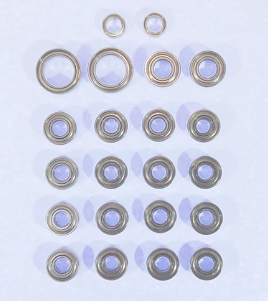 Square SCC-601 - Tamiya CC-02 - Ball Bearing Set (22 Bearings)