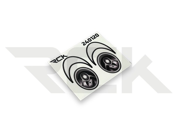 RCK 240120 - Head Light Stickers - suitable for Tamiya Porsche 911 GT3 992 (58712 / 51705)