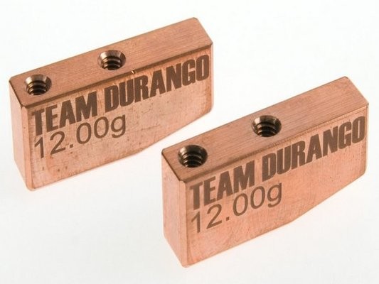 Durango TD320008 - Side Weights Brass 2pcs (24gms total Brass)