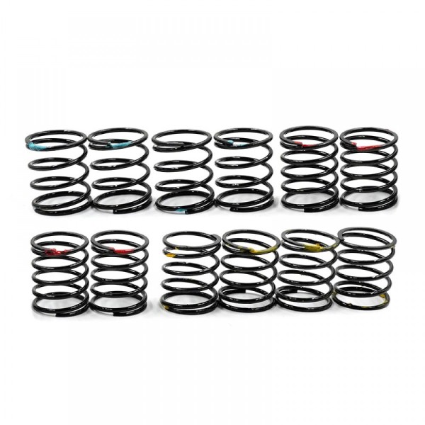 Yeah Racing BBG-014BK - Big Bore Spring Set - for 50mm Shocks (2x 3 pairs)