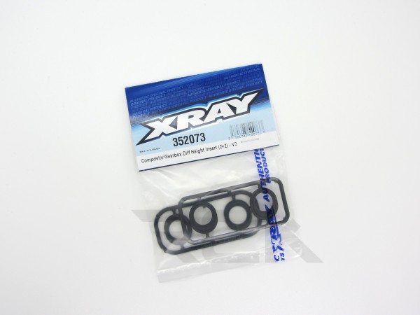 XRAY 352073 - XB8 2023 - Composite Gearbox Diff Height Insert (2+2) - V3
