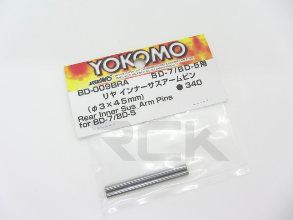 Yokomo BD-009BRA - BD9 - Innerer Pin für hintere Querlenker (3x45mm) (2 Stück)