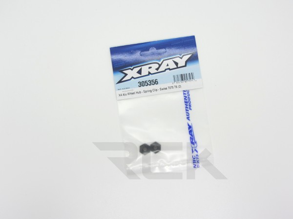 XRAY 305356 - X4 2023 - Alu Sechskantmitnehmer - Feder Clip Version (2 Stück)