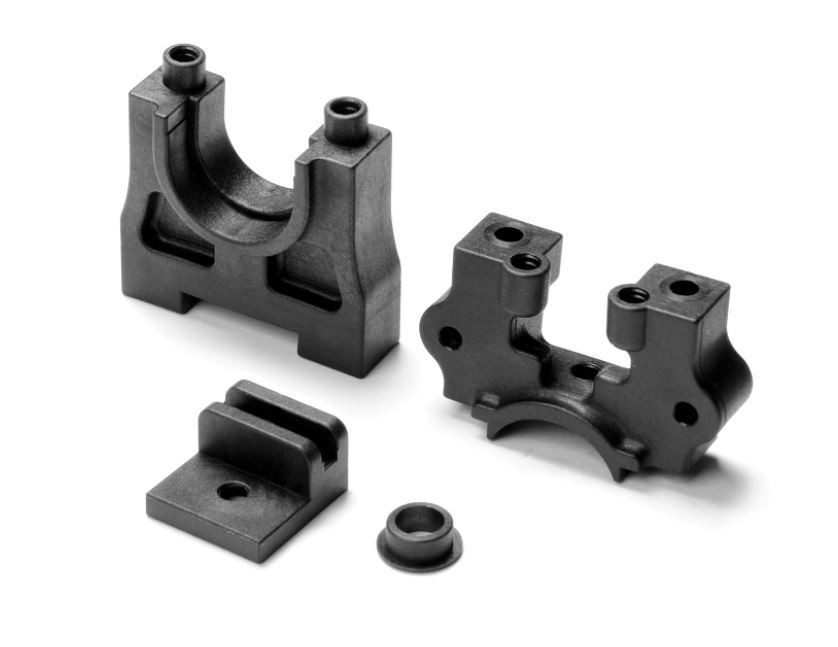XRAY 354011-G - GTXE-3 Composite Center Diff Mounting Plate Set Higher - Graphite