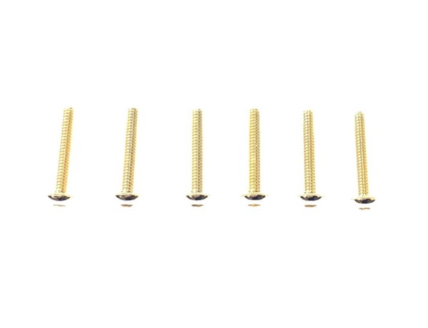 Square NSR-315G - Steel Screws - Button Head - Gold - M3x15mm (6 pcs)