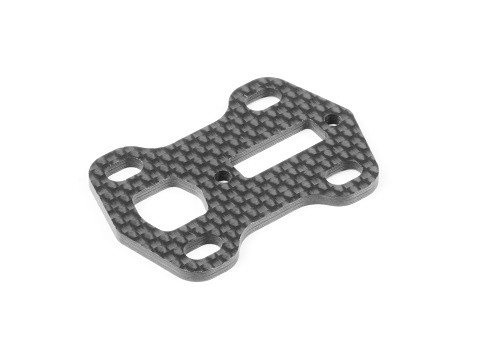 XRAY 371069 - X1 2023 - Carbon Montageplatte für Querlenker - 2,5 mm - Breite Spur