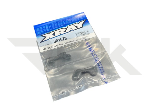 XRAY 301578 - X4 2024 - Alu Upper Clamp - -1mm (left + right)