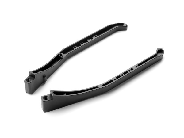 XRAY 321254-G - XB2 2024 - Elevated Chassis Side Braces L+R - Graphite