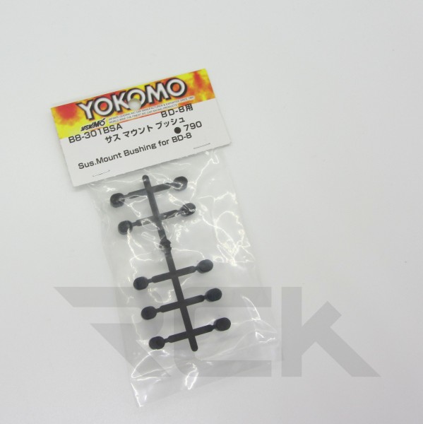 Yokomo B8-301BS - BD9 - Plastic Suspension Mount Bushings (10 pieces)
