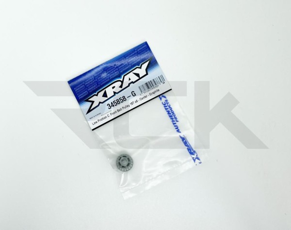 XRAY 345858-G - RX8 - Tuning Graphite Riemenrad - 18T Front - Low Friction - GRAPHITE