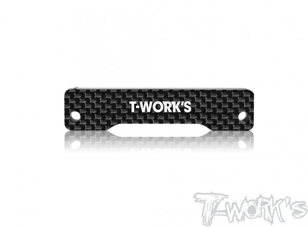 T-Work's TE-234 - Carbon Servohalter Platte - für Asso B6.3