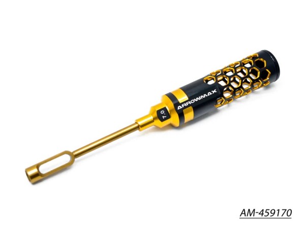 Arrowmax 459170 - Nut Driver 7.0 X 100MM - Black Golden - LE