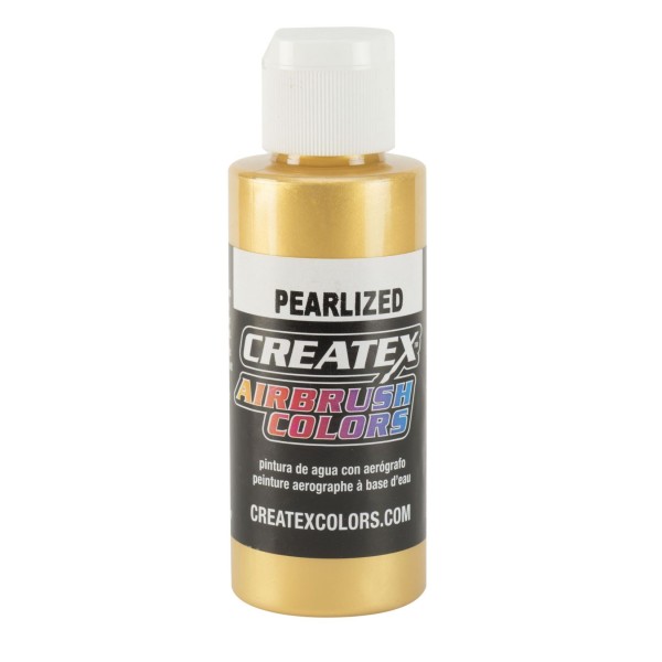 Createx 5307 - Airbrush Colors - Airbrush Paint - PEARLIZED SATIN GOLD - 60ml