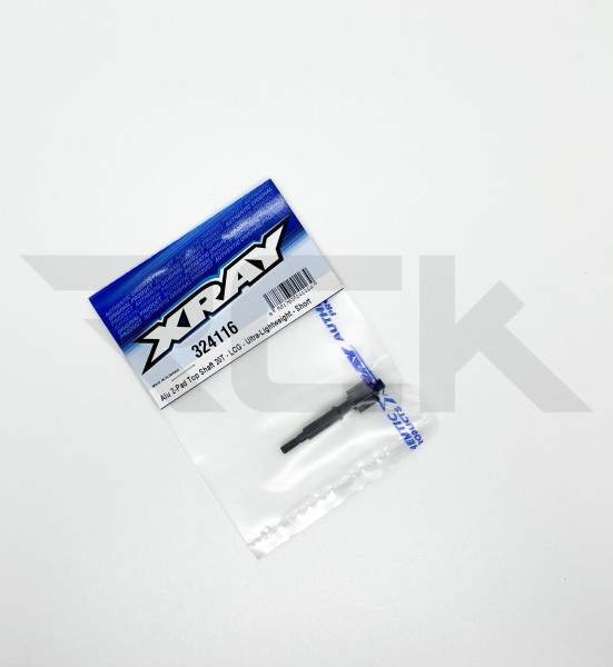 XRAY 324116 - XB2 2024 - Alu 2-Pad Top Shaft 20 Zähne - LCG - Ultra-Lightweight - Kurz