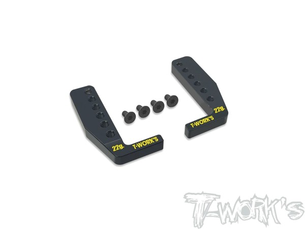 T-Work's TE-A800R-B - Brass Battery Mounts - for Awesomatix A800R - 22+22g (2 pcs)