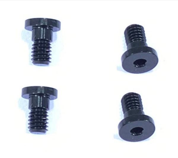 Square TGE-11BK - Spur Gear Fixing Screws - Alu - black - 48/64dp (4 pcs)