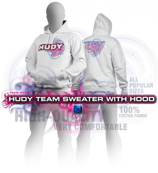 HUDY 285500L - Team Kaputzen Sweater - Größe L - weiß