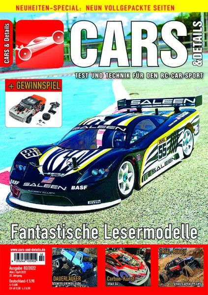 CARS & DETAILS 2022-02 - RC-Car Magazin - XRAY X4, Tamiya Unimog 406, Ronald Völker