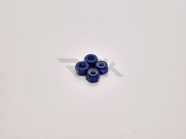 Square SGX-03BY - Alloy Nut- M3 - DARK BLUE (5 pcs)