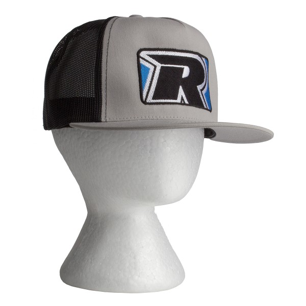 Reedy 97078 - Trucker Hat, Flat Bill silver/black