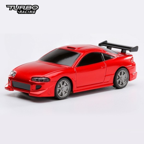 Turbo Racing - TB-760071 - Display Car - Bodyshell + Wheels - for 1:76 Turbo Cars - RED